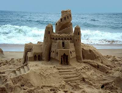 Sand Castle on the Beach of Captiva Island