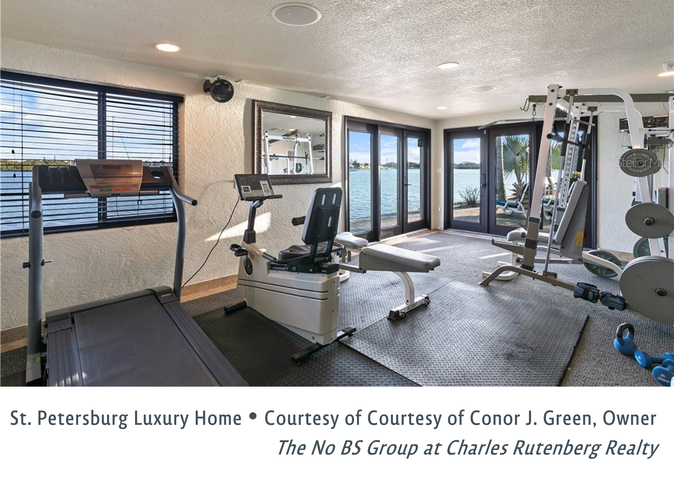 luxury home exercise room